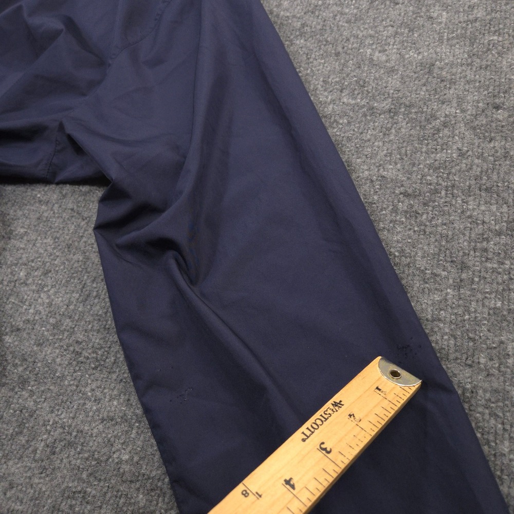 Vintage Nike Windbreaker Jacket Mens XL Navy Spell Out Zipper Placket Pockets - Picture 13 of 14